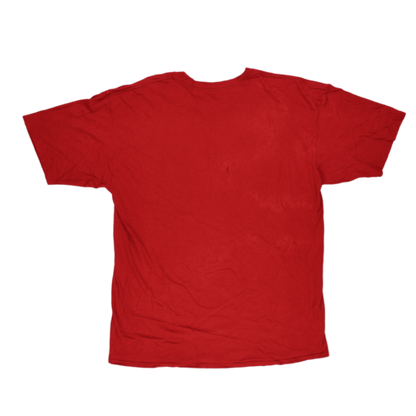 Timberland Red Graphic T-Shirt XL 100% Cotton Crew Neck Vintage USA Flag Print