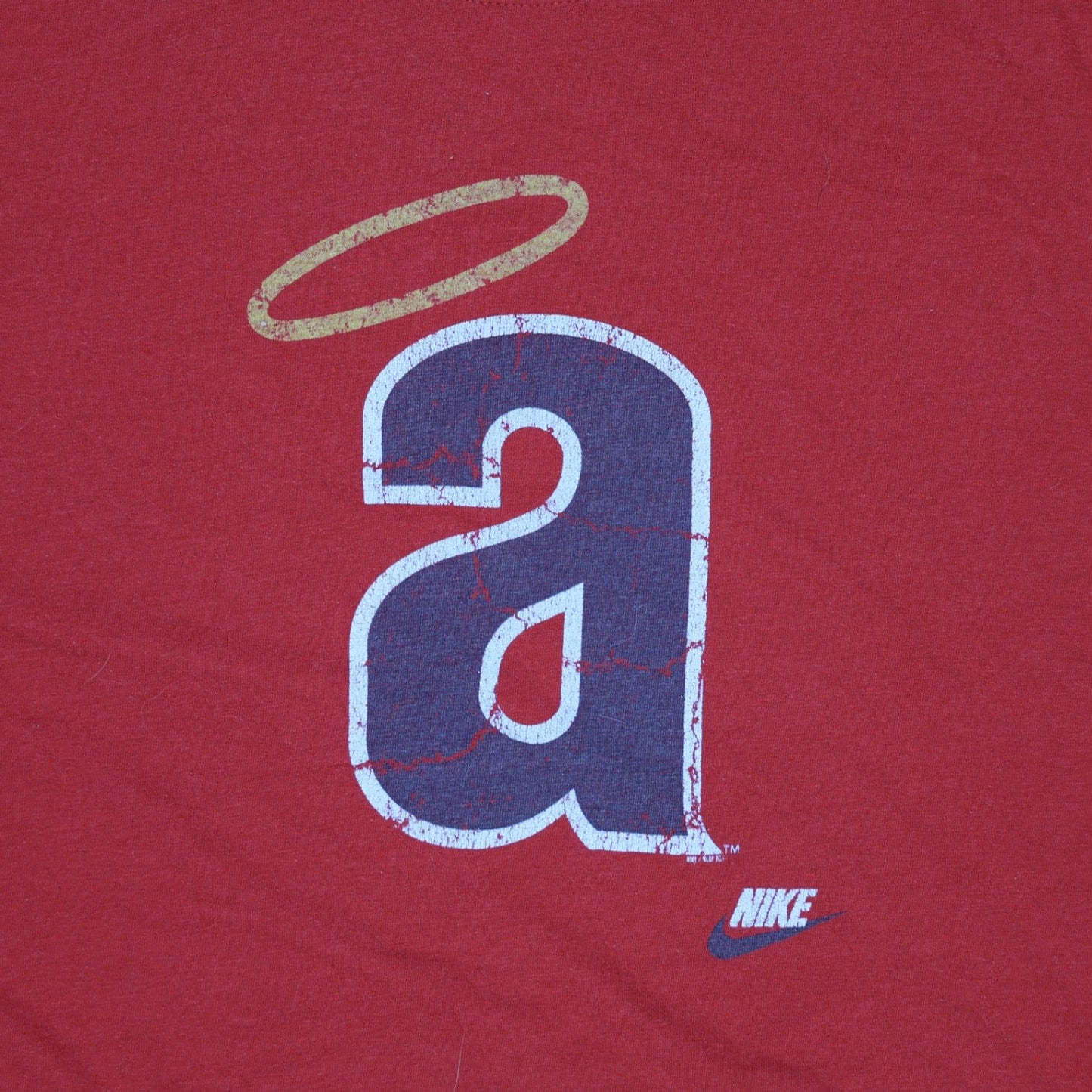 Nike Red Graphic T-Shirt XL Vintage Cotton Crew Neck Men's Clothing