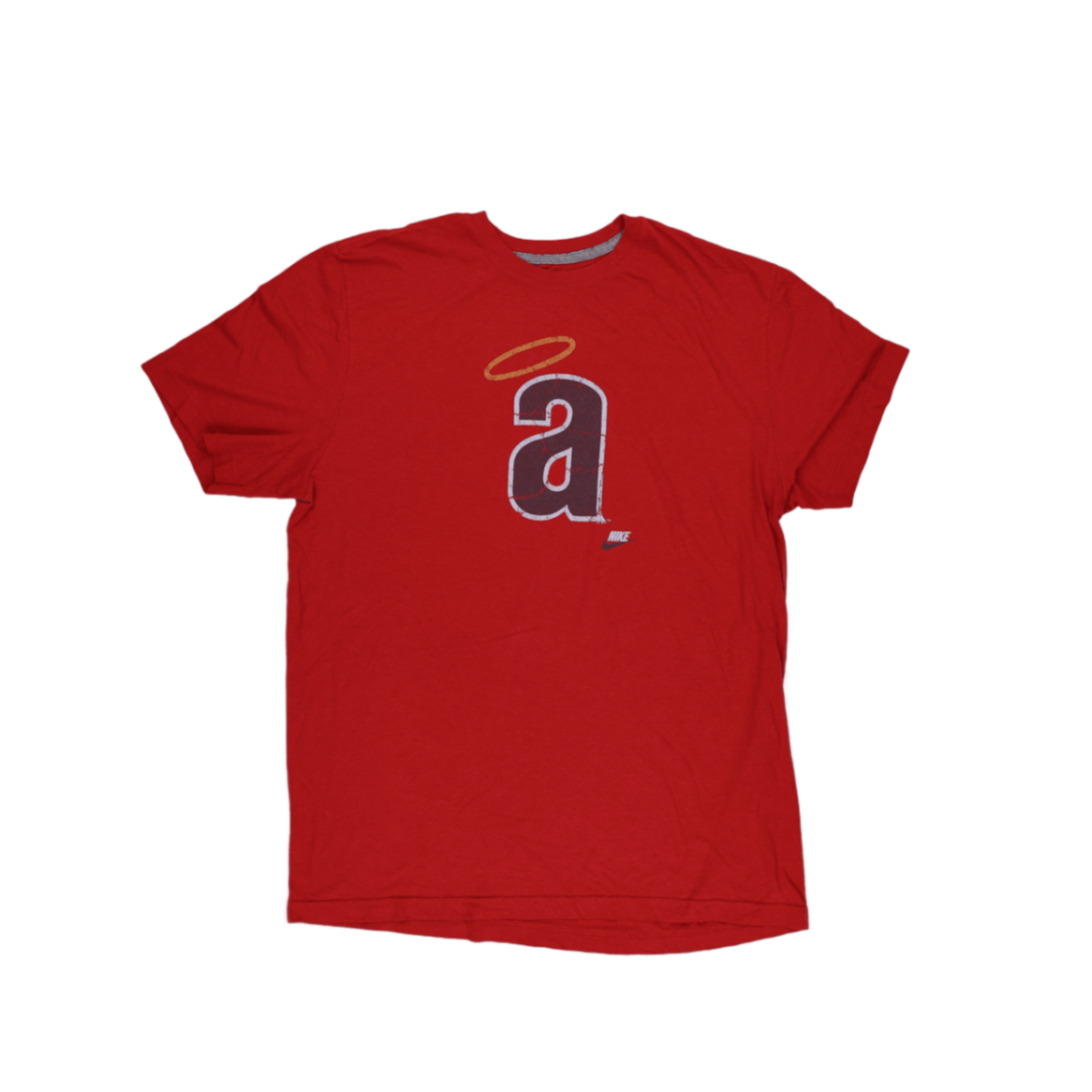 Nike Red Graphic T-Shirt XL Vintage Cotton Crew Neck Men's Clothing