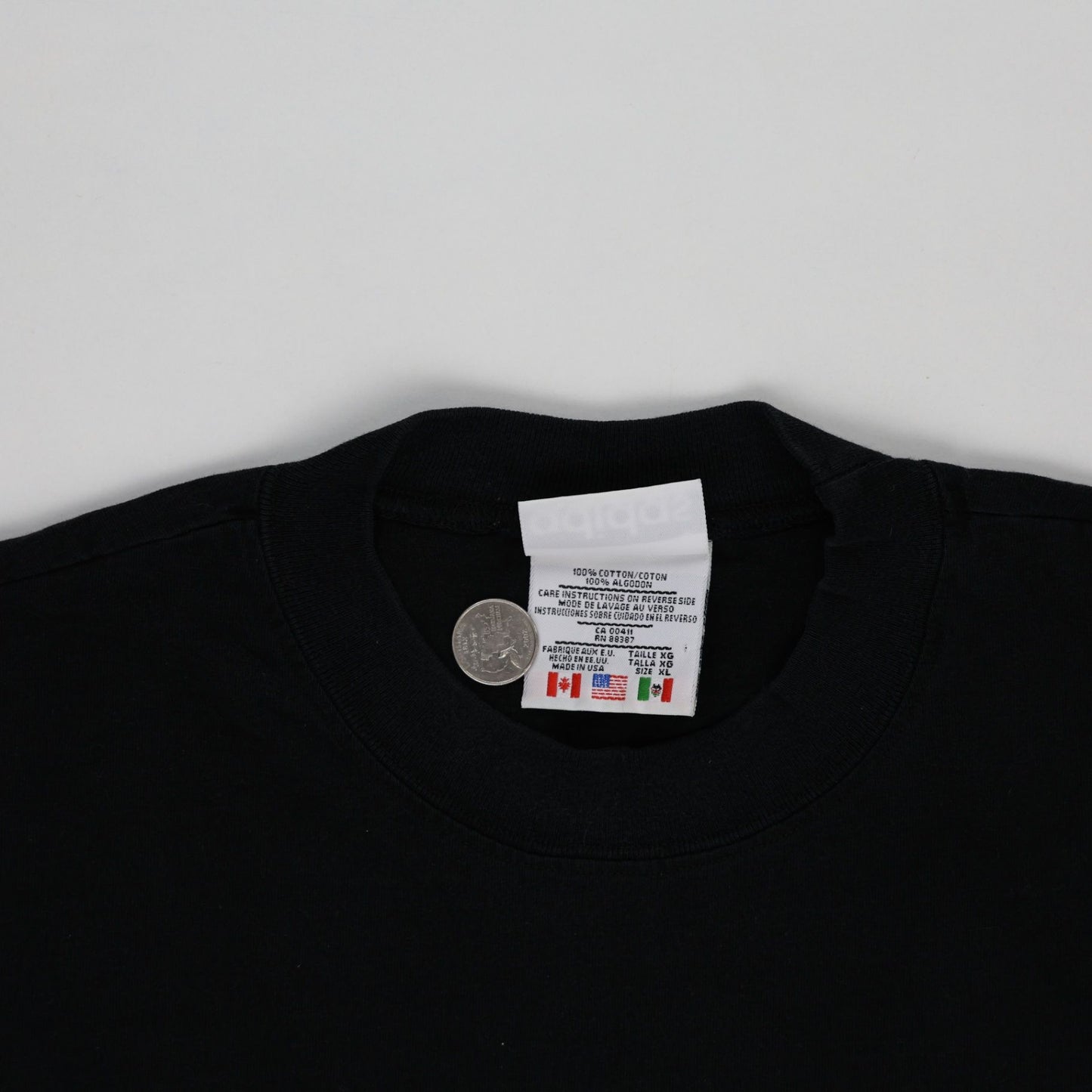 adidas D.C. United Vintage Football T-shirt Black XL 100% Cotton