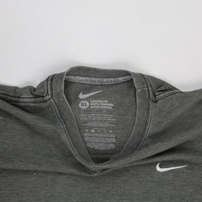 Nike Grey Cotton T-Shirt XL Men's Casual Crew Neck Standard Fit