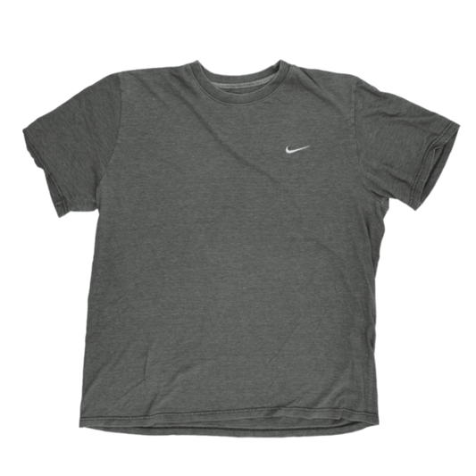 Nike Grey Cotton T-Shirt XL Men's Casual Crew Neck Standard Fit