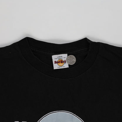 Hard Rock Cafe Vintage Black T-Shirt Large Cotton Short Sleeve Graphic Tee