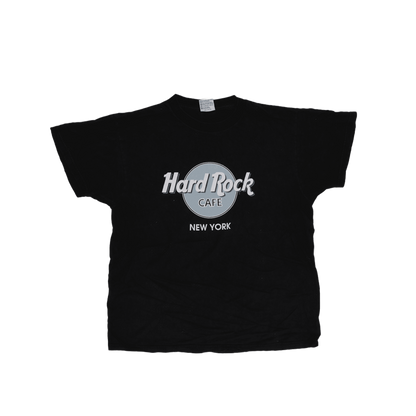 Hard Rock Cafe Vintage Black T-Shirt Large Cotton Short Sleeve Graphic Tee