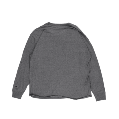 Champion Grey Long Sleeve T-Shirt XL Cotton Blend Crew Neck Casual