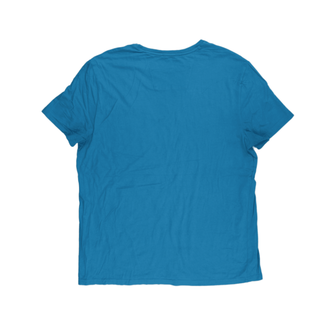 Nautica Performance T-Shirt Blue XL 95 Cotton 5 Elastane Crew Neck Classic