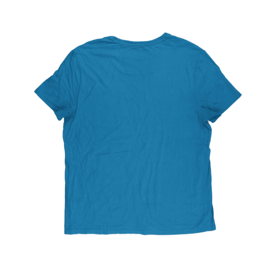 Nautica Performance T-Shirt Blue XL 95 Cotton 5 Elastane Crew Neck Classic