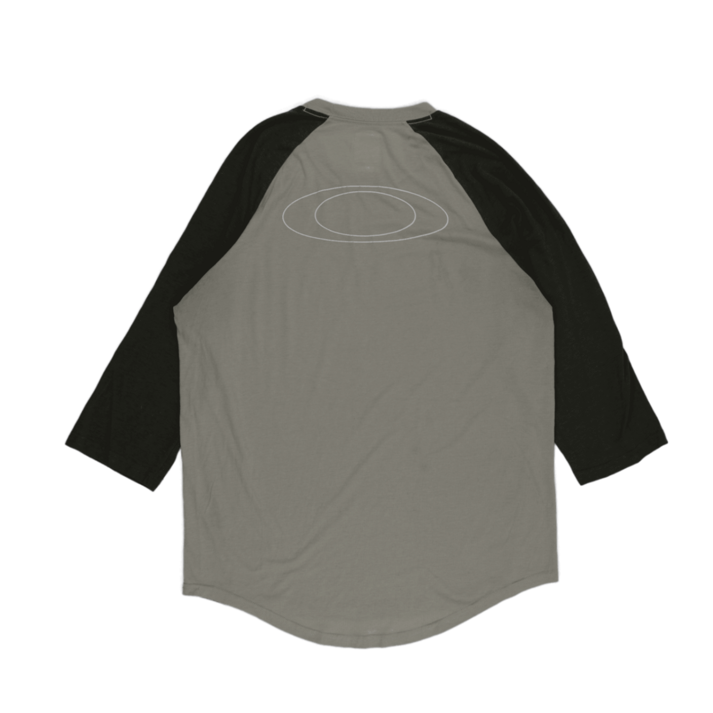 Oakley Raglan Graphic T-Shirt Khaki Black XL Cotton Blend Crew Neck