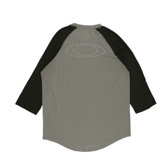 Oakley Raglan Graphic T-Shirt Khaki Black XL Cotton Blend Crew Neck