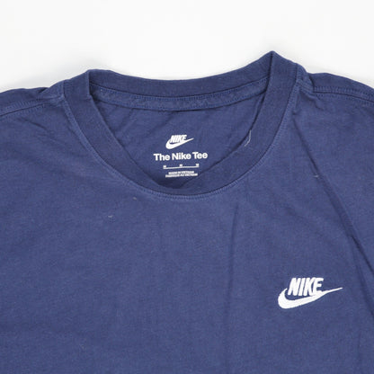 Nike Navy Blue Cotton T-Shirt Crew Neck Size Medium