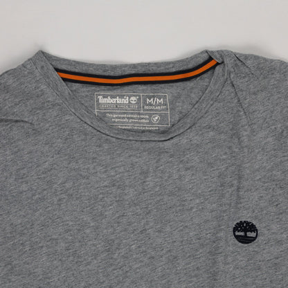 Timberland Grey Crew Neck T-Shirt for Men Size M 100 Percent Cotton Casual Style