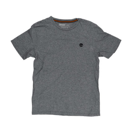 Timberland Grey Crew Neck T-Shirt for Men Size M 100 Percent Cotton Casual Style