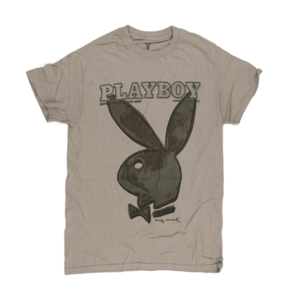 Playboy Andy Warhol Sand Graphic Tee 100 Cotton Size S Vintage Mens T Shirt
