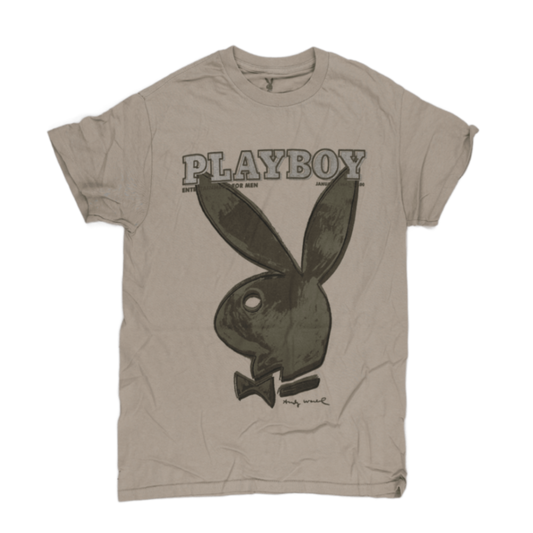 Playboy Andy Warhol Sand Graphic Tee 100 Cotton Size S Vintage Mens T Shirt