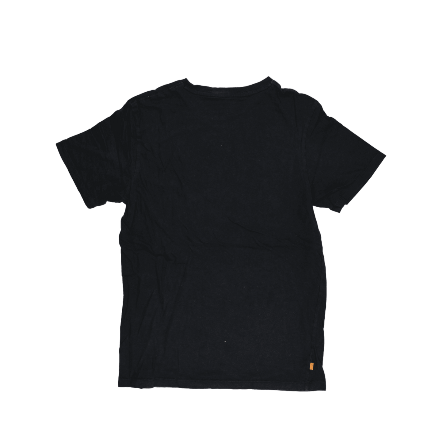 Timberland Black T-Shirt for Men Medium 100% Organic Cotton Casual Crew Neck