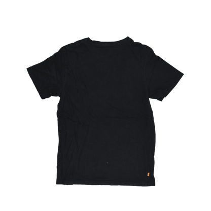 Timberland Black T-Shirt for Men Medium 100% Organic Cotton Casual Crew Neck