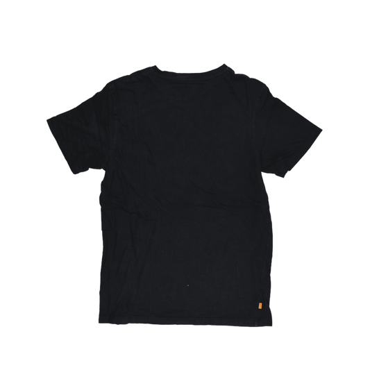 Timberland Black T-Shirt for Men Medium 100% Organic Cotton Casual Crew Neck