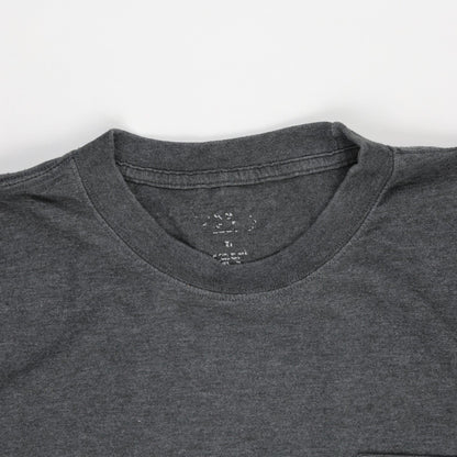 Carhartt Vintage Charcoal Grey Pocket T-Shirt Large Heavyweight Cotton Crew Neck