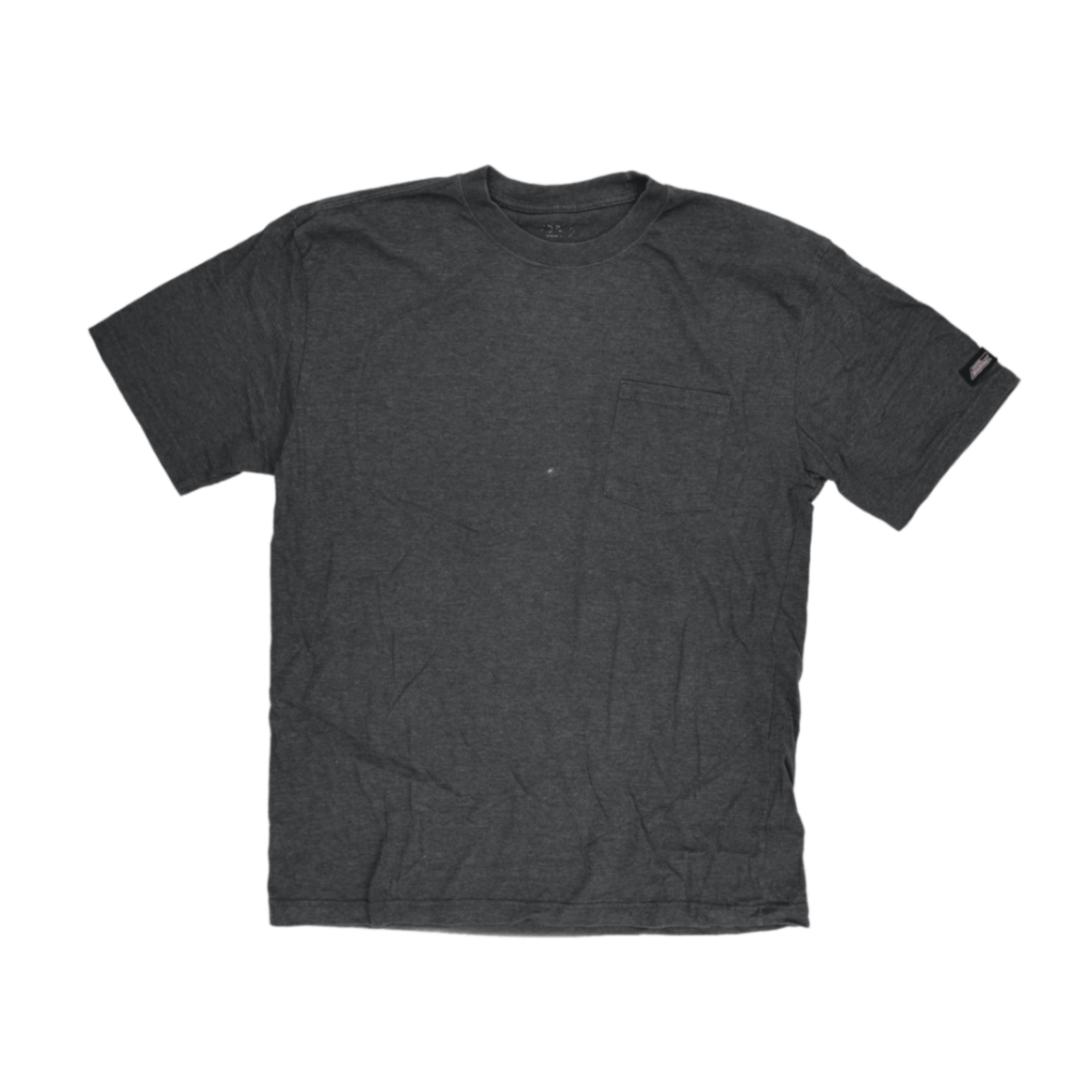 Carhartt Vintage Charcoal Grey Pocket T-Shirt Large Heavyweight Cotton Crew Neck