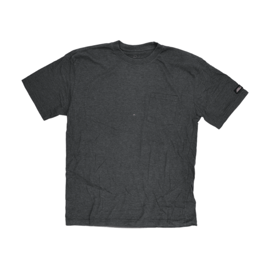 Carhartt Vintage Charcoal Grey Pocket T-Shirt Large Heavyweight Cotton Crew Neck