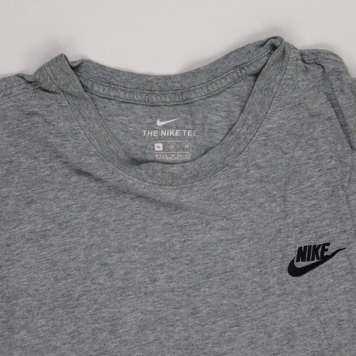 Nike Grey Crew Neck Cotton T-Shirt XL Mens
