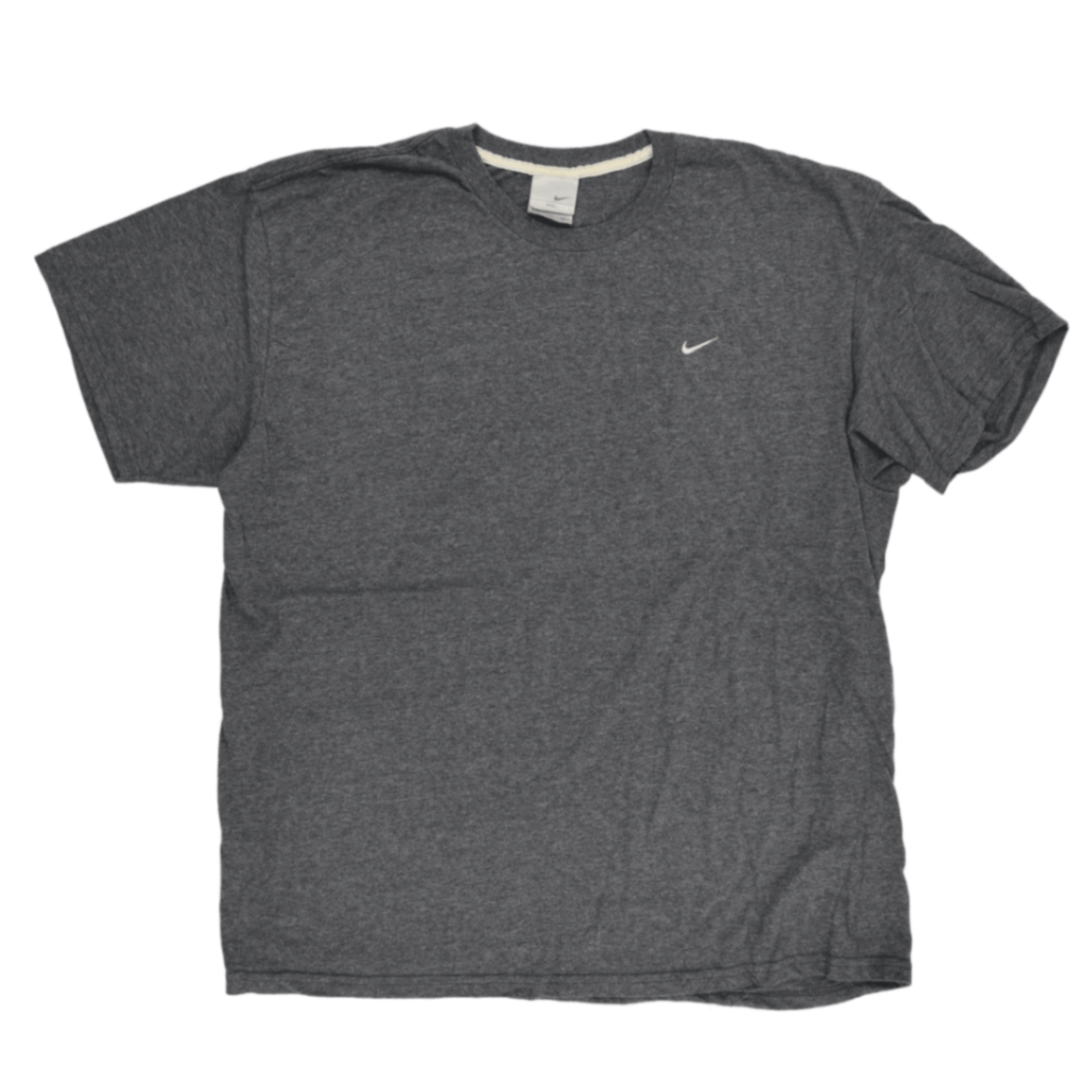 Nike Cotton T-Shirt Dark Heather Grey XXL Casual Crew Neck for Men