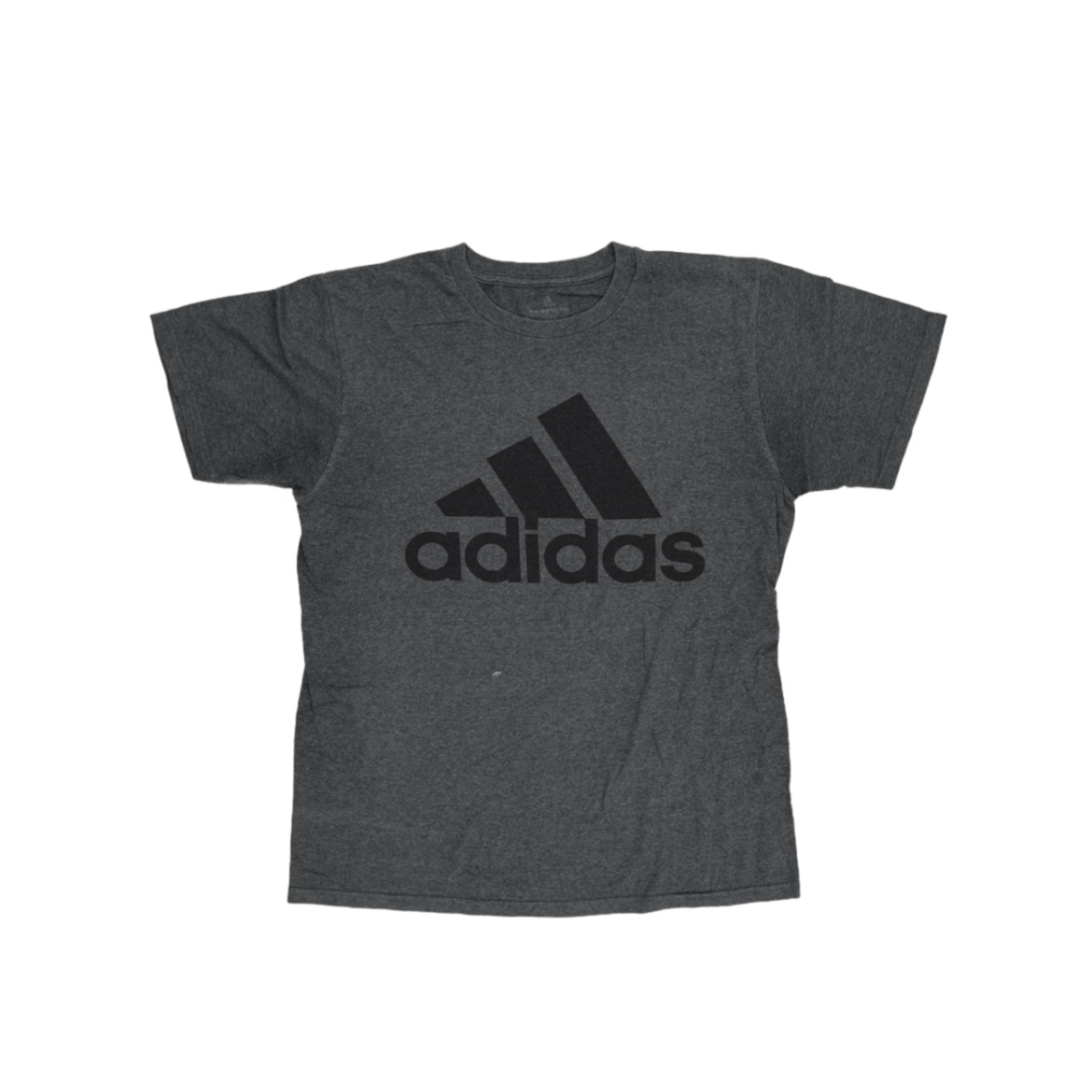 adidas The Go-To TEE Grey Large Cotton Blend Crew Neck Sportswear T-Shirt for Men