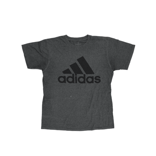 adidas The Go-To TEE Grey Large Cotton Blend Crew Neck Sportswear T-Shirt for Men