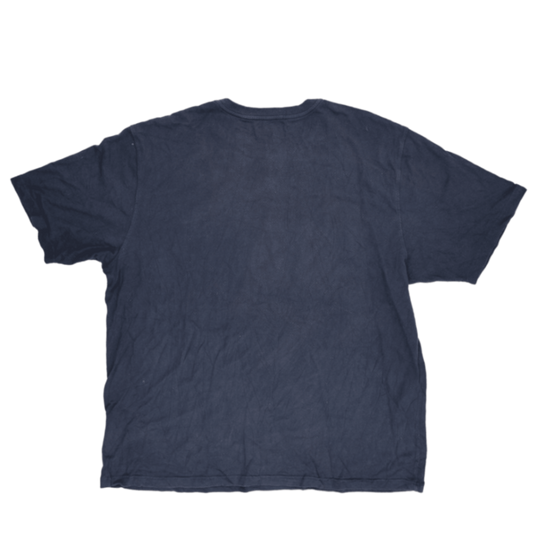 Carhartt Navy 2XL Cotton Henley T-Shirt for Men Crew Neck Vintage Style
