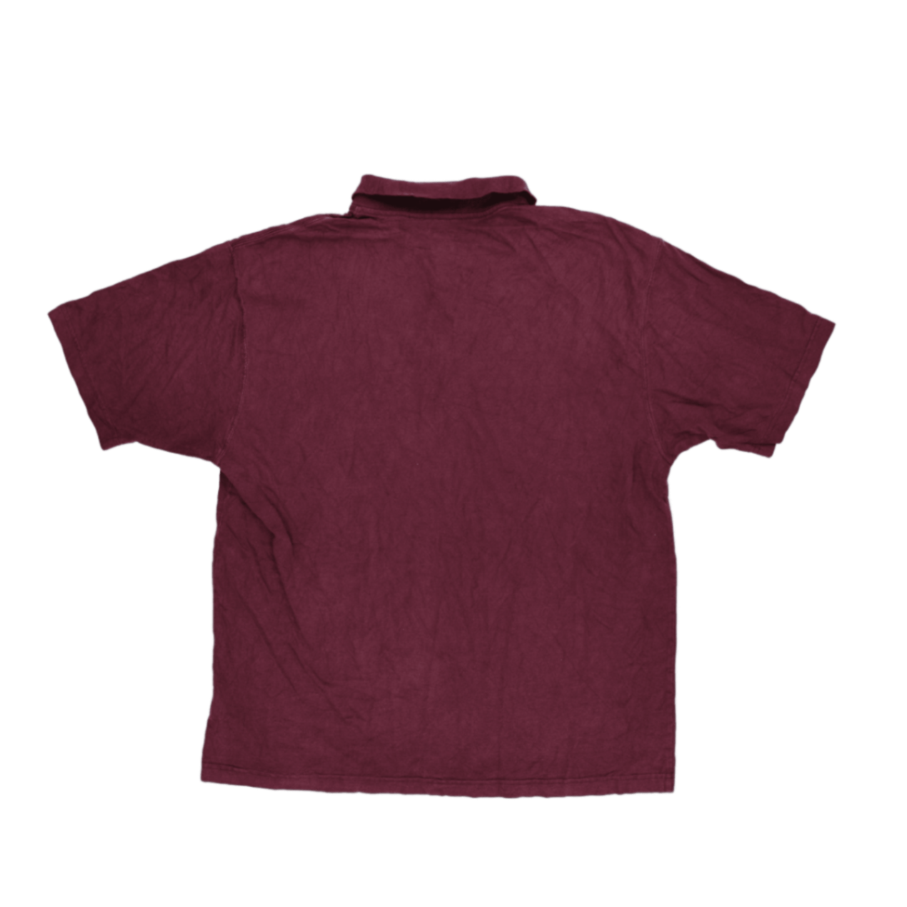 Carhartt Men's Burgundy Classic Polo Shirt Size L 100% Cotton Vintage