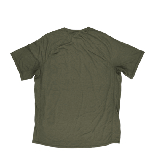 Carhartt Force Nautilus Olive Green Workwear T-Shirt Large Cotton Blend Crew Neck