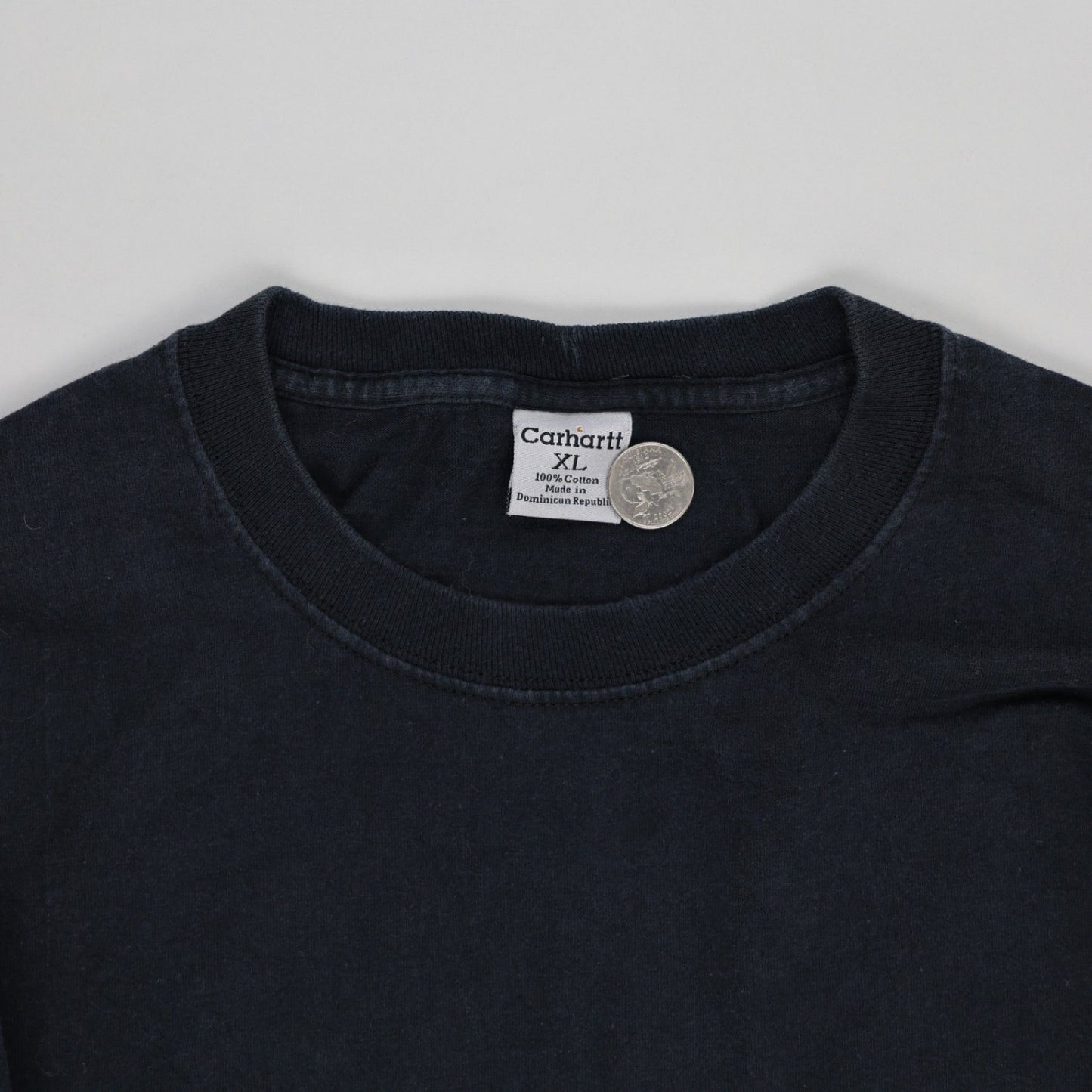 Carhartt XL Navy Long Sleeve Tee 100% Cotton Crew Neck Shirt for Men