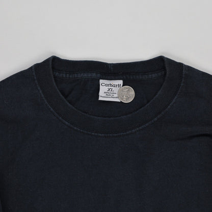 Carhartt XL Navy Long Sleeve Tee 100% Cotton Crew Neck Shirt for Men