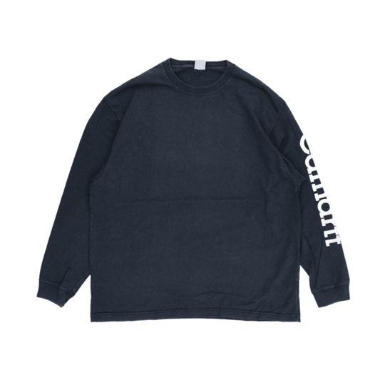 Carhartt XL Navy Long Sleeve Tee 100% Cotton Crew Neck Shirt for Men