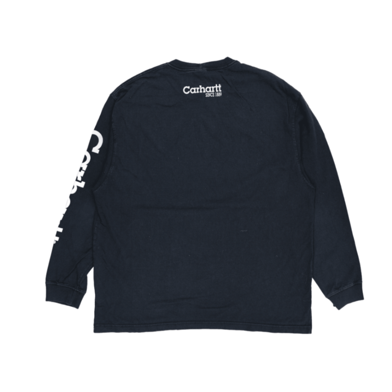 Carhartt XL Navy Long Sleeve Tee 100% Cotton Crew Neck Shirt for Men