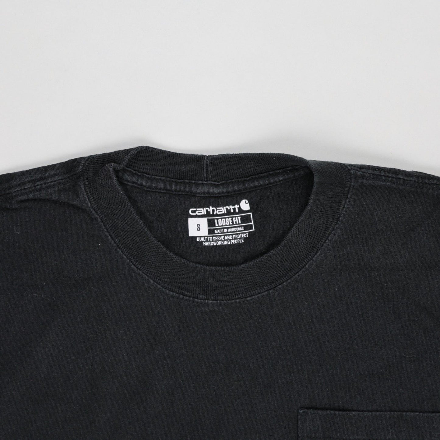 Carhartt Black Workwear T-Shirt Unisex Size Small Cotton Crew Neck