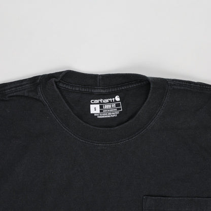 Carhartt Black Workwear T-Shirt Unisex Size Small Cotton Crew Neck