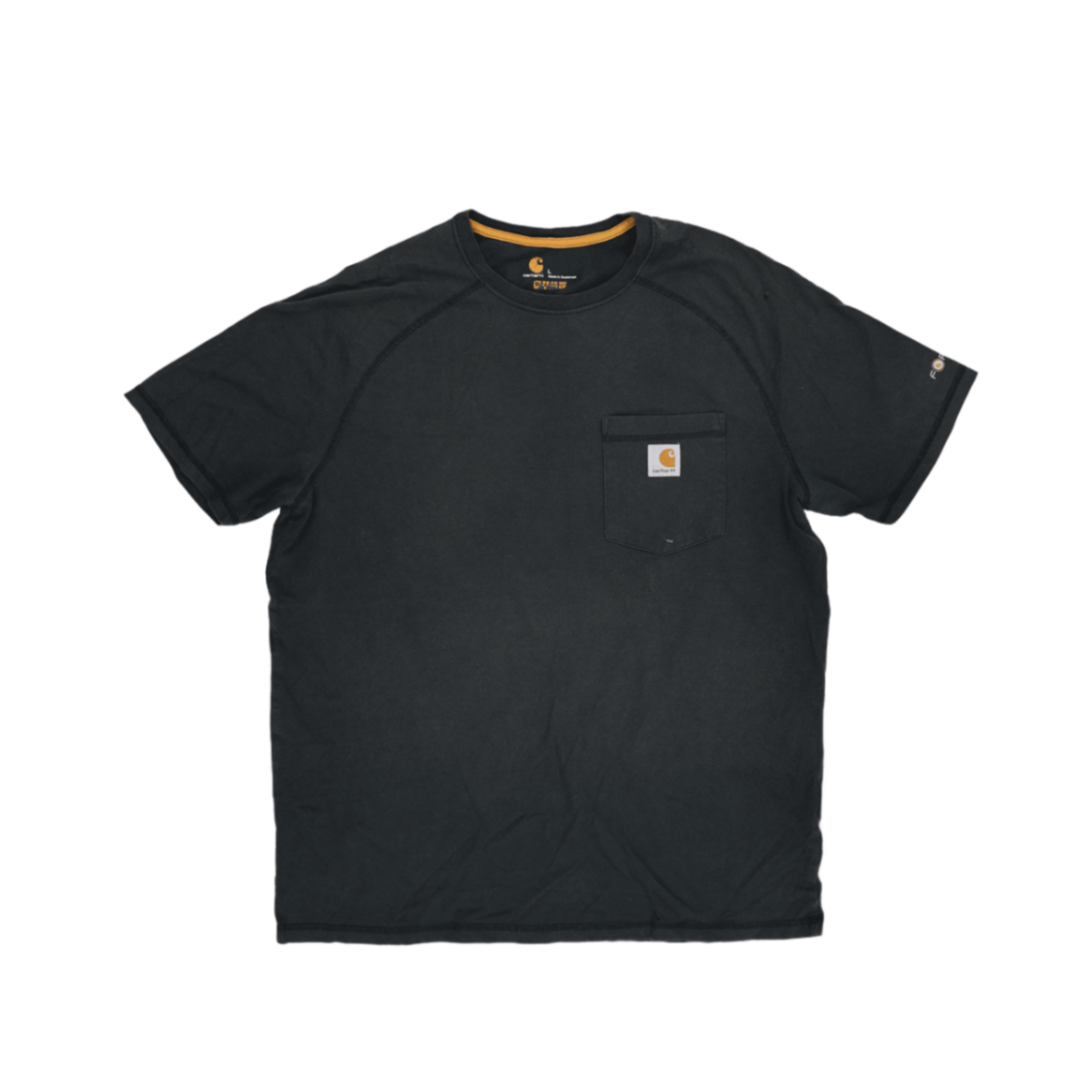 Carhartt Original Fit Pocket T-Shirt Graphite Grey Large Cotton Workwear Crew Neck