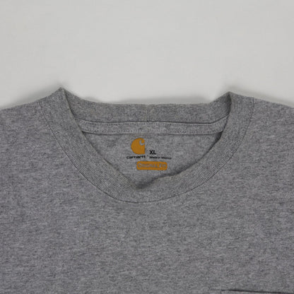 Carhartt Grey XL Graphic T-Shirt Cotton Blend Crew Neck Men