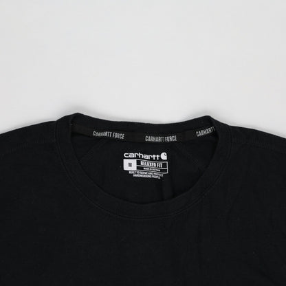 Carhartt Force Black Crewneck Pocket T-Shirt Men's Size Medium Cotton Blend