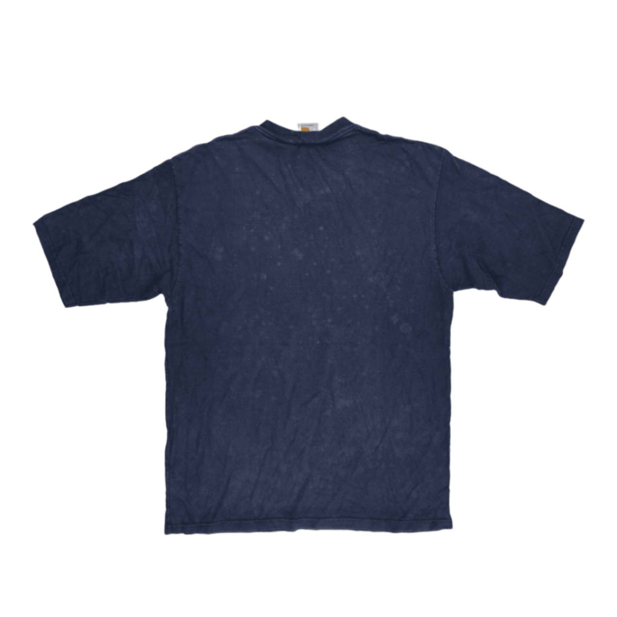 Carhartt Navy Cotton T-Shirt Large Vintage Casual Crew Neck
