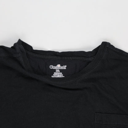 Carhartt Black Pocket T-Shirt XL 60 Cotton 40 Polyester Crew Neck Casual Workwear
