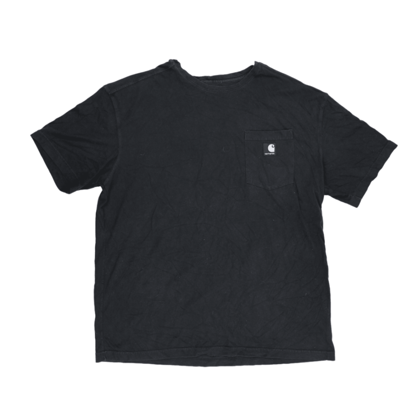 Carhartt Black Pocket T-Shirt XL 60 Cotton 40 Polyester Crew Neck Casual Workwear