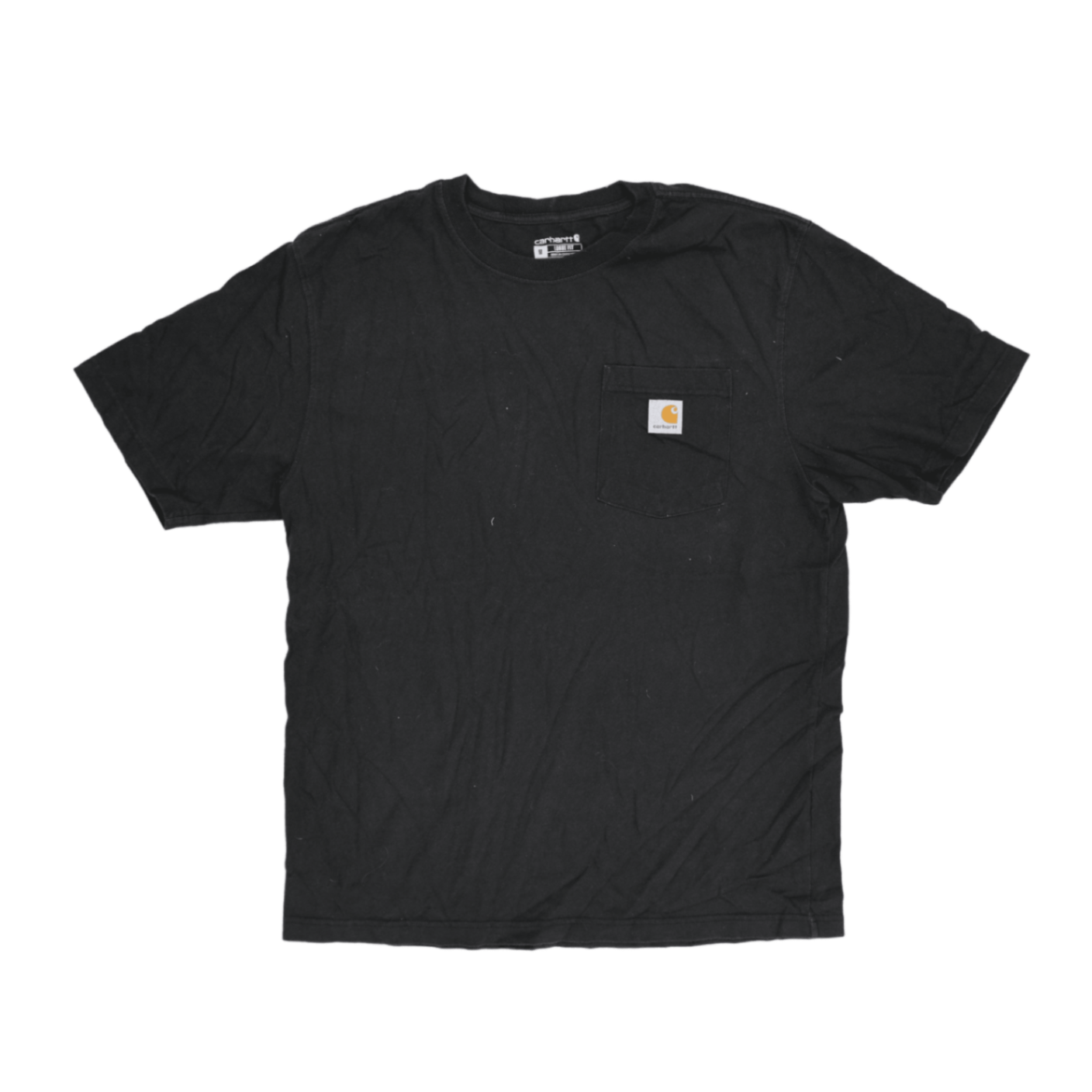 Carhartt Black Loose Fit Pocket T-Shirt Men Medium Cotton Crew Neck