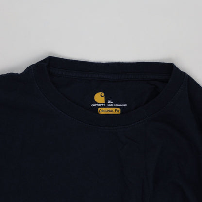 Carhartt Navy Blue Long Sleeve T-Shirt XL Cotton Crew Neck