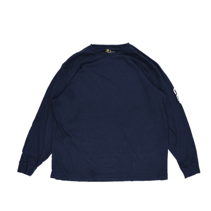 Carhartt Navy Blue Long Sleeve T-Shirt XL Cotton Crew Neck