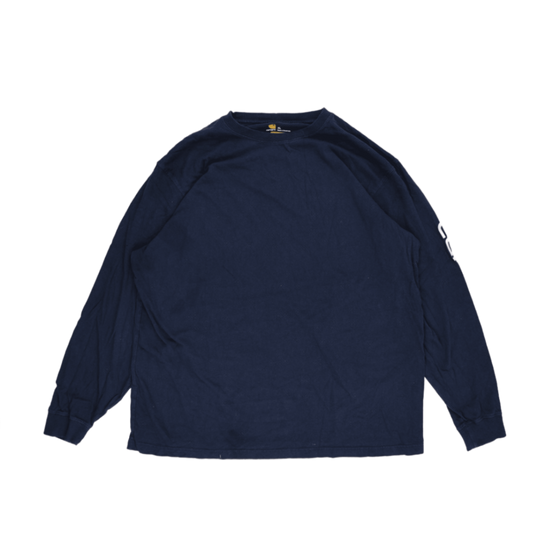 Carhartt Navy Blue Long Sleeve T-Shirt XL Cotton Crew Neck