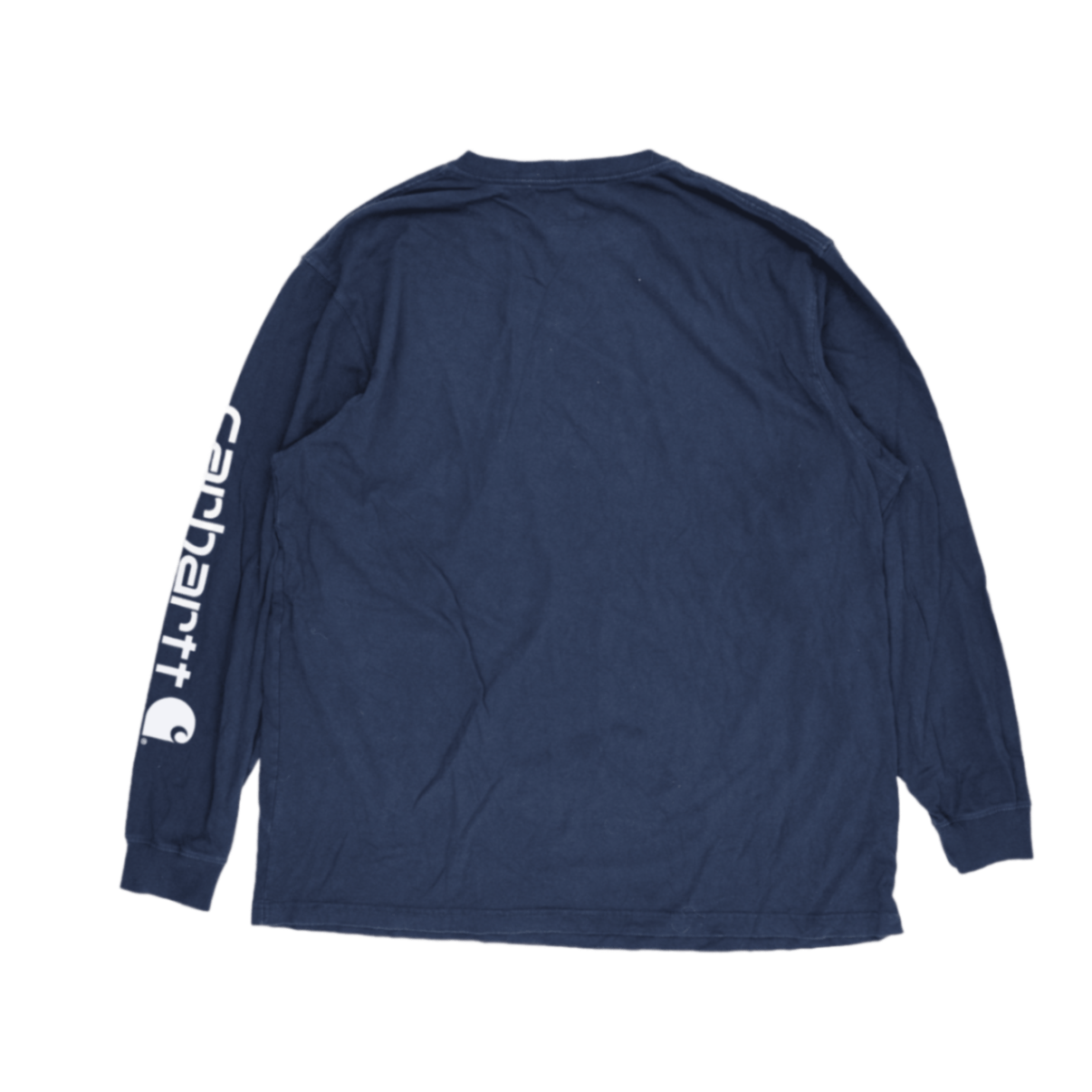 Carhartt Navy Blue Long Sleeve T-Shirt XL Cotton Crew Neck