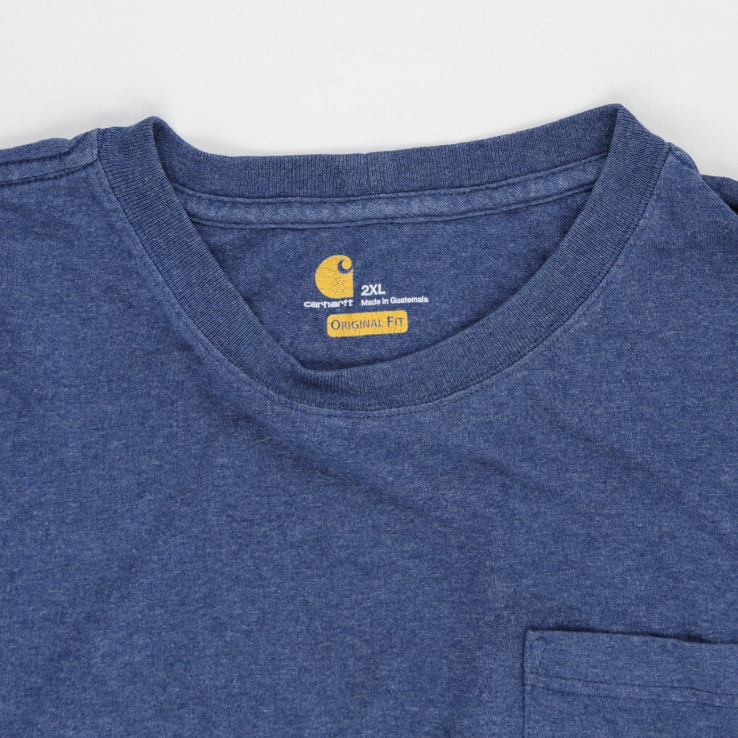 Carhartt Blue 2XL Original Fit Cotton Crew Neck T-Shirt for Men
