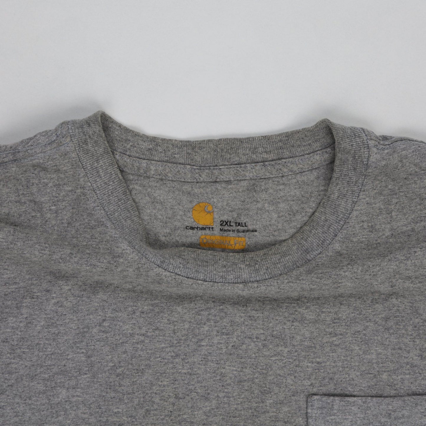 Carhartt Grey Workwear T-Shirt 2XL Tall Cotton Blend Crew Neck Short Sleeve